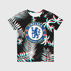 Футболка детская Chelsea тропики глитч текстура, цвет: 3D-принт
