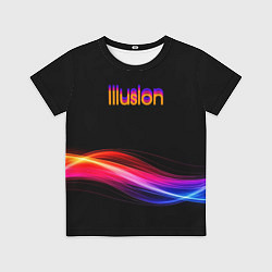 Футболка детская Illusion, цвет: 3D-принт