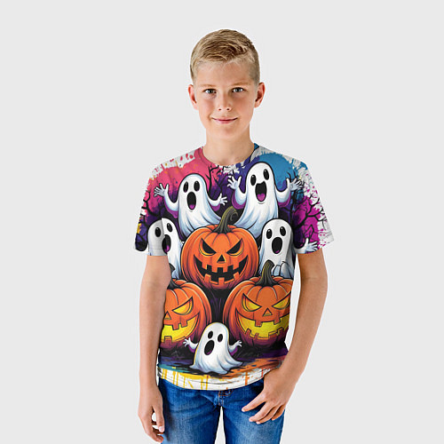 Детская футболка Happy Halloween 25 / 3D-принт – фото 3