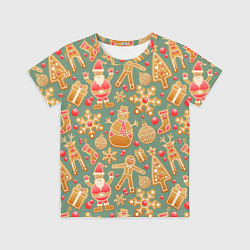 Футболка детская Имбирные пряники, цвет: 3D-принт