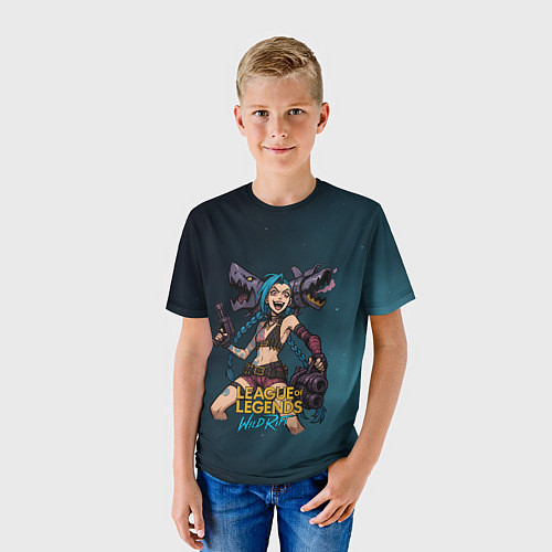 Детская футболка League of Legends Jinx / 3D-принт – фото 3