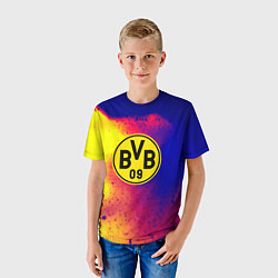 Футболка детская Borussia космические краски, цвет: 3D-принт — фото 2