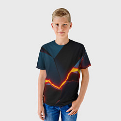Футболка детская Plate split, цвет: 3D-принт — фото 2