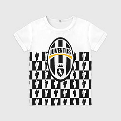 Футболка детская Juventus болельщики паттерн, цвет: 3D-принт