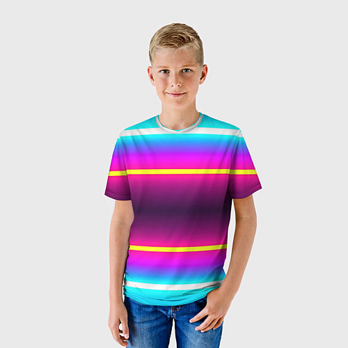 Детская футболка Color neon / 3D-принт – фото 3