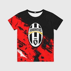 Футболка детская Juventus кераски текстура, цвет: 3D-принт