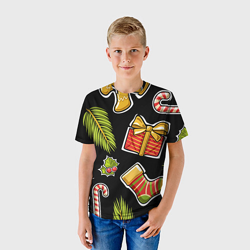 Детская футболка Рождественский вайб / 3D-принт – фото 3