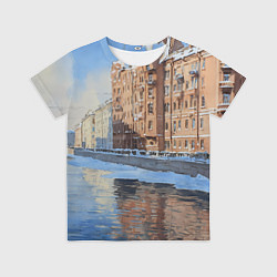 Футболка детская Зимний Санкт-Петербург, цвет: 3D-принт