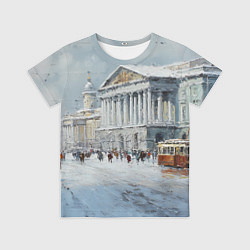 Футболка детская Зимний Питер красками, цвет: 3D-принт