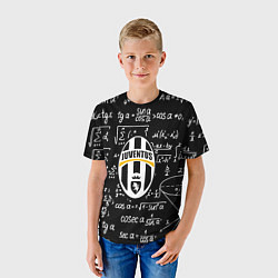 Футболка детская Ювентус физика символы, цвет: 3D-принт — фото 2