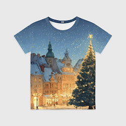 Футболка детская Новый год в старом городе, цвет: 3D-принт