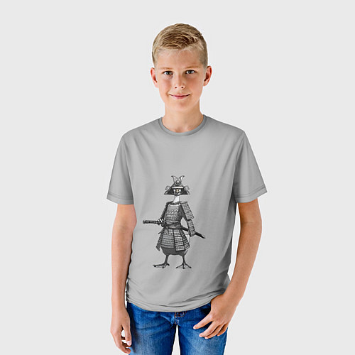Детская футболка Гусь-самурай с катаной / 3D-принт – фото 3