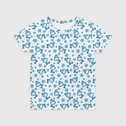 Футболка детская Весёлые снеговики, цвет: 3D-принт