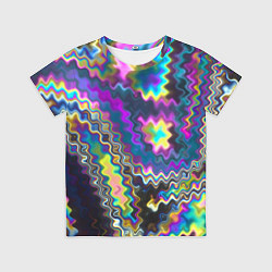 Футболка детская Абстракция переливы, цвет: 3D-принт