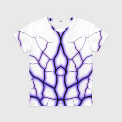 Футболка детская Color white purple, цвет: 3D-принт