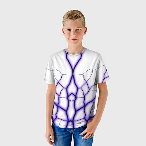 Детская футболка Color white purple / 3D-принт – фото 3