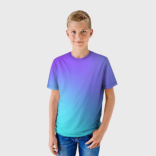 Детская футболка Color multi-colored gradient / 3D-принт – фото 3
