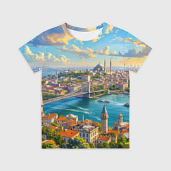 Футболка детская Сплетение эпох над Босфором, цвет: 3D-принт