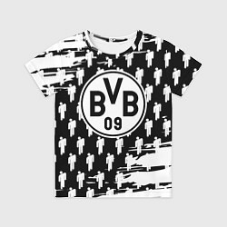 Футболка детская Borussia люди краски, цвет: 3D-принт