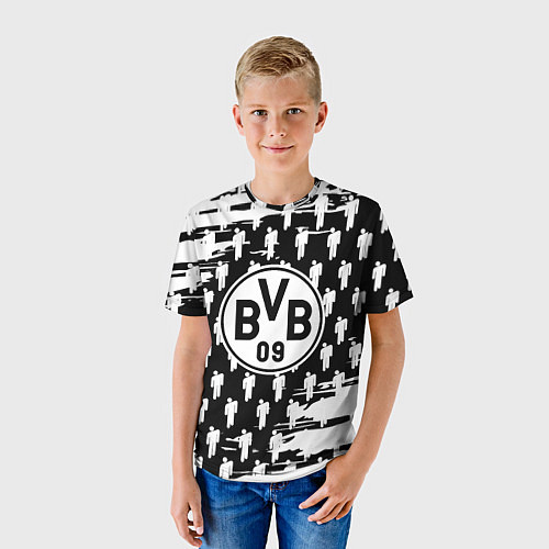 Детская футболка Borussia люди краски / 3D-принт – фото 3