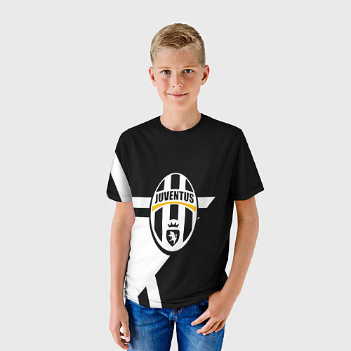 Детская футболка Ювентус звезда геометрия / 3D-принт – фото 3