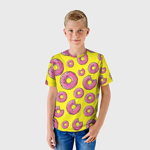 Детская футболка Пончики Гомера / 3D-принт – фото 3