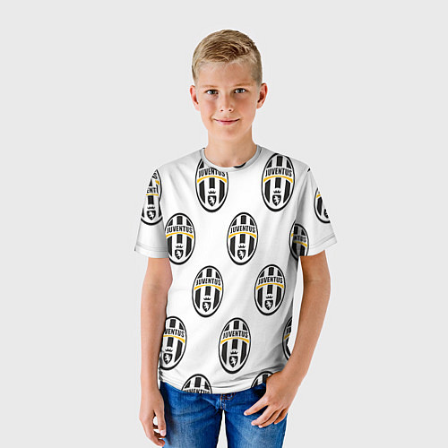 Детская футболка Juventus Pattern / 3D-принт – фото 3