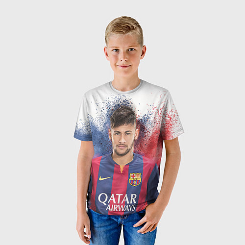 Детская футболка Neymar FCB / 3D-принт – фото 3