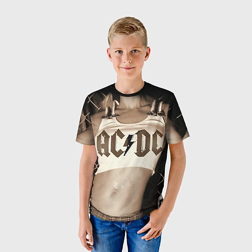 Детская футболка AC/DC Girl / 3D-принт – фото 3
