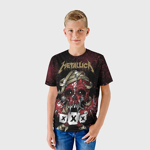 Детская футболка Metallica: XXX / 3D-принт – фото 3