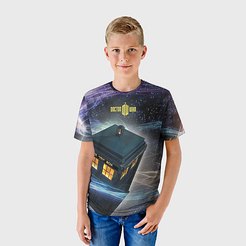 Детская футболка Police Box / 3D-принт – фото 3