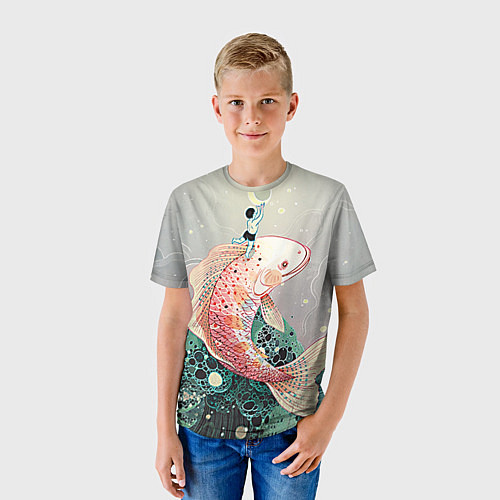 Детская футболка Рыба / 3D-принт – фото 3