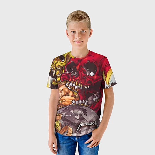 Детская футболка Metallica Rage / 3D-принт – фото 3