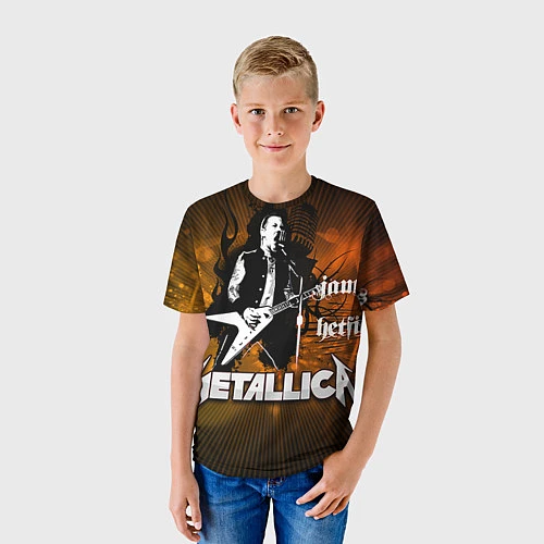 Детская футболка Metallica: James Hetfield / 3D-принт – фото 3