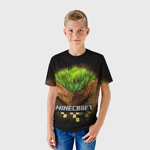Детская футболка Майнкрафт / 3D-принт – фото 3