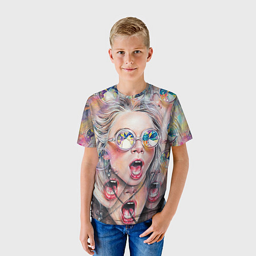 Детская футболка Девушка / 3D-принт – фото 3