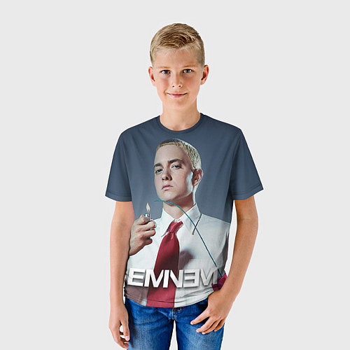 Детская футболка Eminem Fire / 3D-принт – фото 3