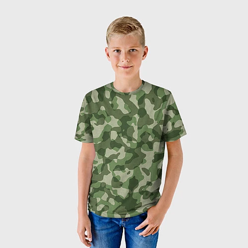Детская футболка Хаки / 3D-принт – фото 3