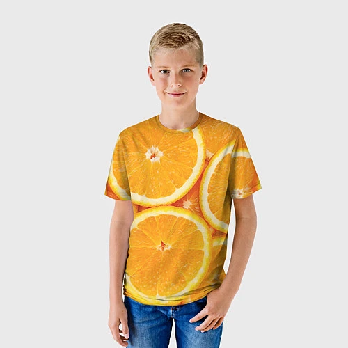 Детская футболка Апельсин / 3D-принт – фото 3