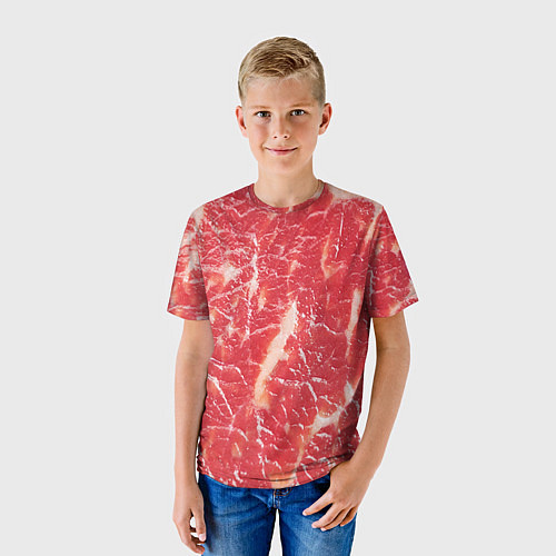 Детская футболка Мясо / 3D-принт – фото 3