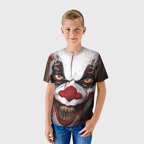 Детская футболка Зомби клоун / 3D-принт – фото 3