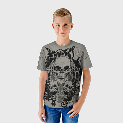 Детская футболка Skulls / 3D-принт – фото 3