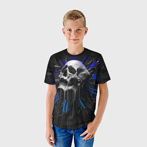 Детская футболка Череп / 3D-принт – фото 3