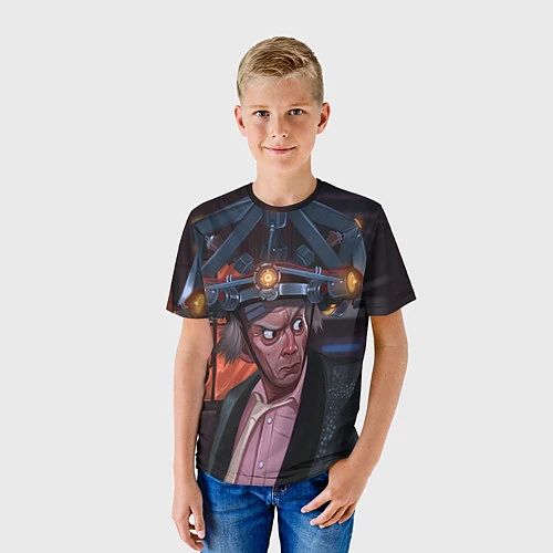 Детская футболка Emmett Lathrop Brown / 3D-принт – фото 3