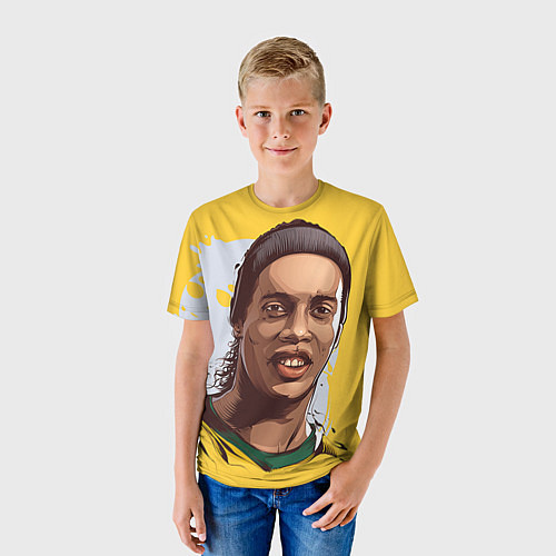 Детская футболка Ronaldinho Art / 3D-принт – фото 3