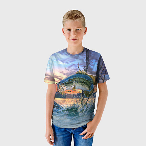 Детская футболка Рыба над водой / 3D-принт – фото 3