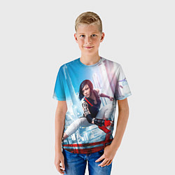 Футболка детская Mirror`s edge, цвет: 3D-принт — фото 2