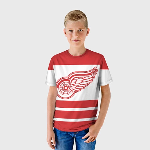 Детская футболка Detroit Red Wings / 3D-принт – фото 3