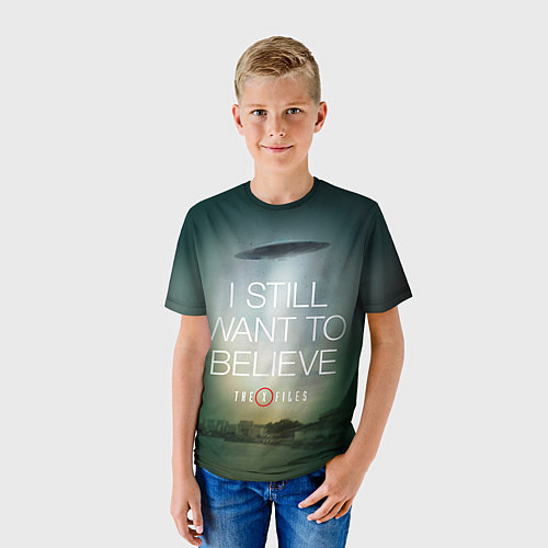 Детская футболка I still want to believe / 3D-принт – фото 3