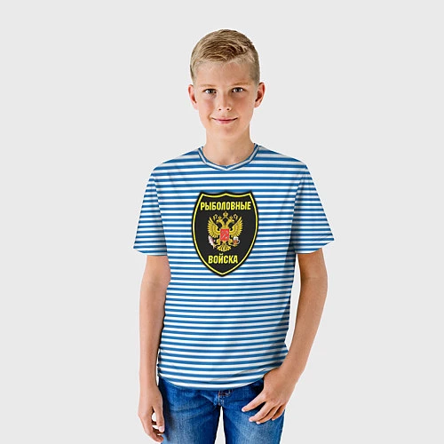 Детская футболка Рыболовные войска / 3D-принт – фото 3